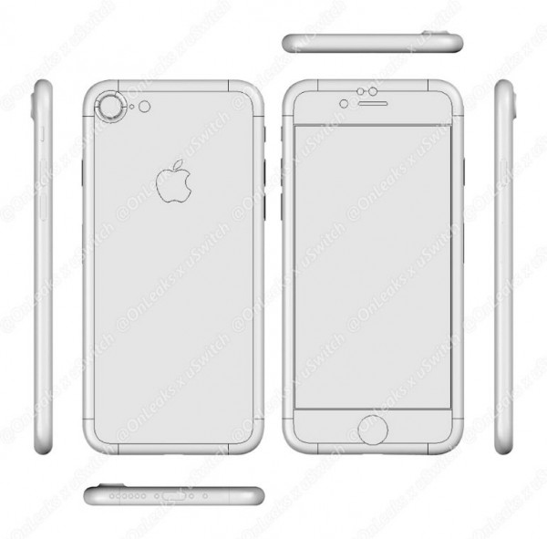 iPhone 7/7 Plus設計圖泄露