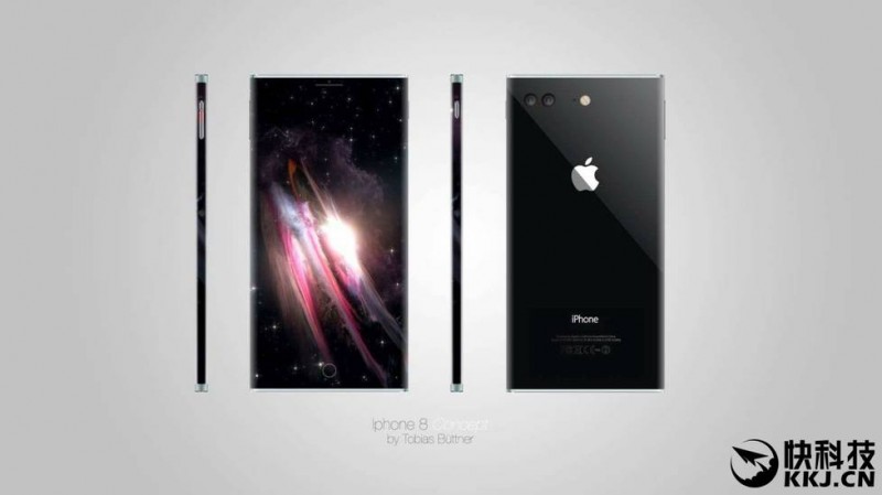 最酷的iPhone 8設(shè)計(jì):方正造型 OLED無(wú)邊框