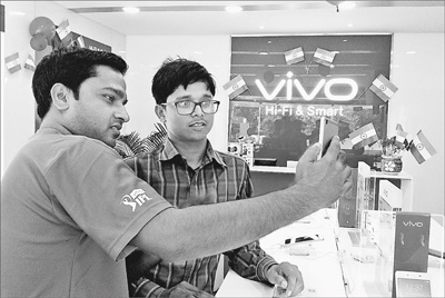 中國智能手機拓展印度市場