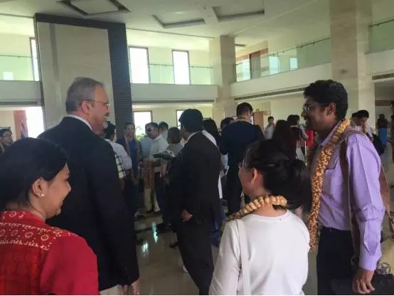 中國手機產業(yè)考察團走進印度Sri City工業(yè)園區(qū) Sri City市長接待