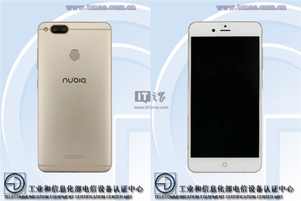 努比亞新機(jī)亮相工信部:后置雙攝+后置指紋識(shí)別