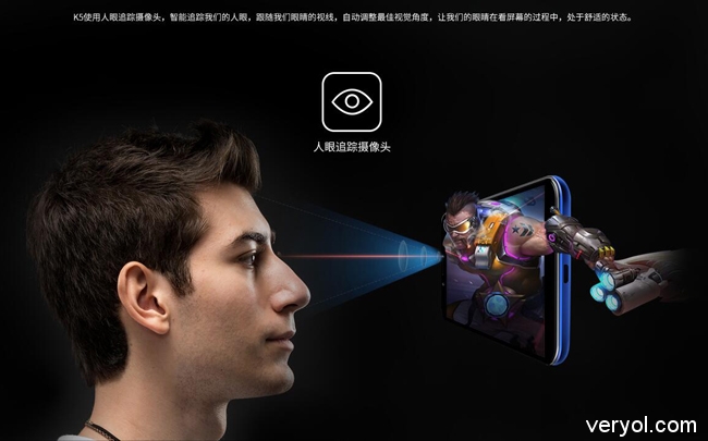 ivvi K5搭載獨家人眼追蹤攝像頭