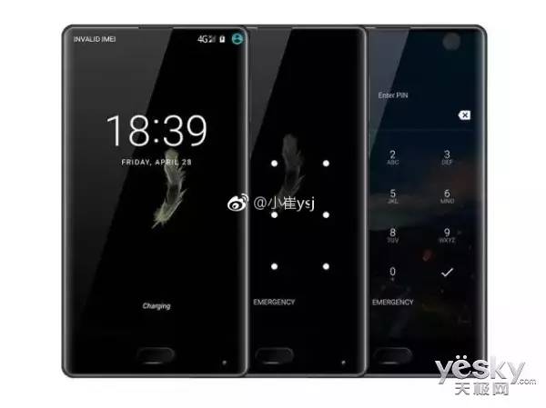 曝金立M7渲染圖:全面屏/前置相機在右下角