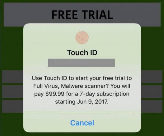 App Store發(fā)現(xiàn)利用指紋支付詐騙的假安全應(yīng)用