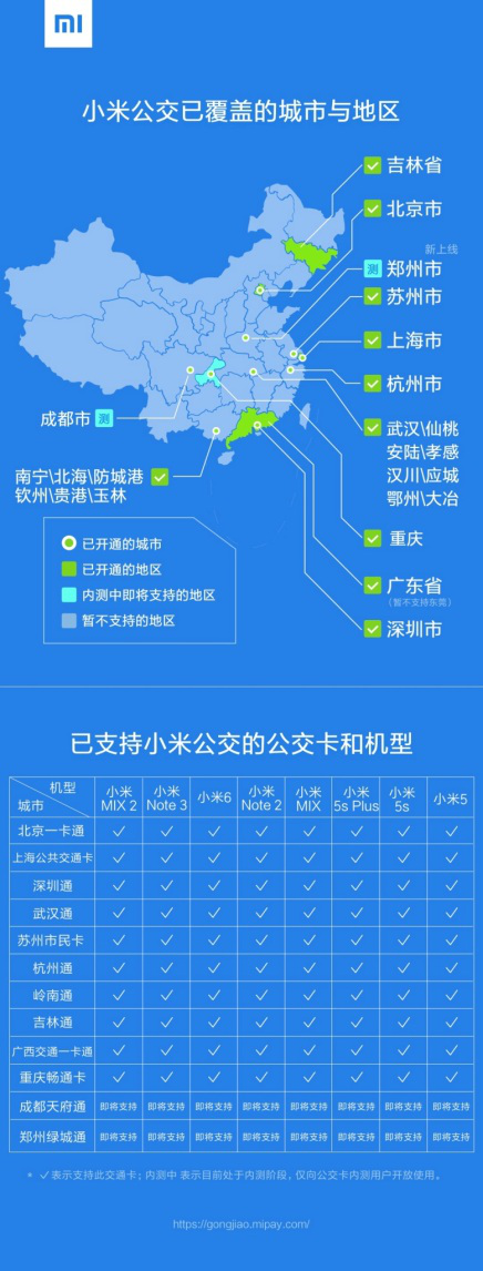 MIUI小米公交正式上線重慶地區(qū) 成功支持超過60個城市地區(qū)