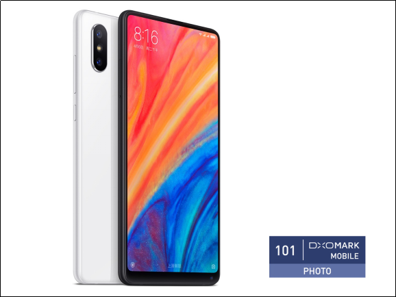 小米MIX 2S DxOMark評分出爐:拍照101分 全球第二