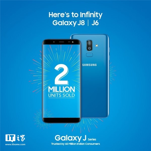 三星宣布:Galaxy J8/J6手機(jī)印度銷量破200萬