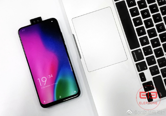 ELEPHONE即將推出首款升降式雙攝像頭全面屏手機