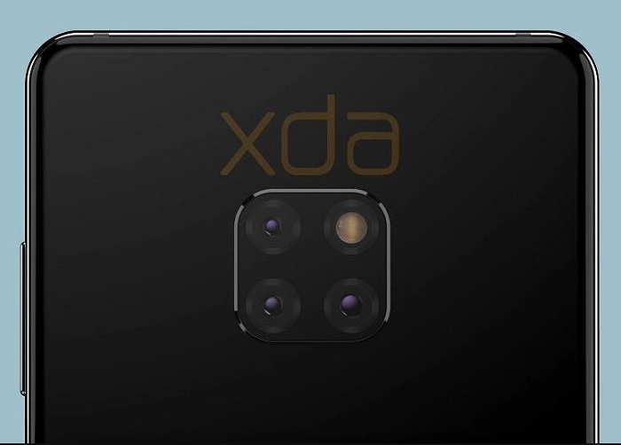 華為Mate 20渲染圖流出:美人尖劉海屏+奇異后置三攝