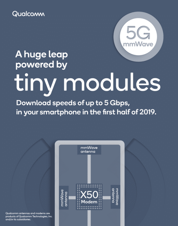 高通推QTM052毫米波天線:助力明年初5G手機(jī)