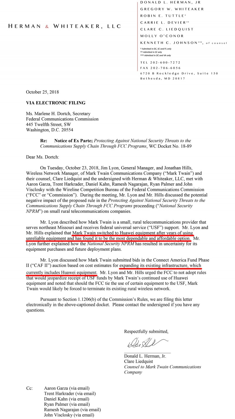 美一運(yùn)營(yíng)商力挺華為 稱華為設(shè)備最可靠最經(jīng)濟(jì)