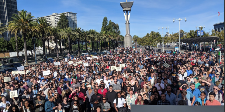 谷歌大罷工席卷全球 47個(gè)辦事處規(guī)模超歷史