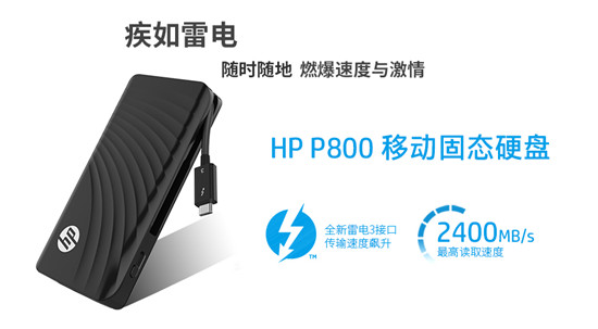 Thunderbolt™ 3開放，HP P800領(lǐng)跑次世代移動(dòng)存儲(chǔ)