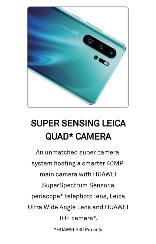 華為P30系列宣傳圖曝光:徠卡四攝+10倍混合變焦