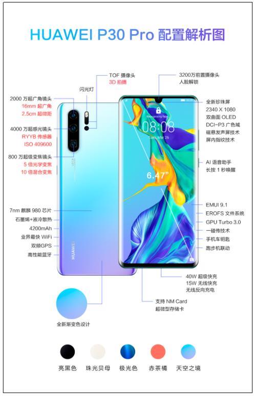 華為P30系列今天發(fā)布！