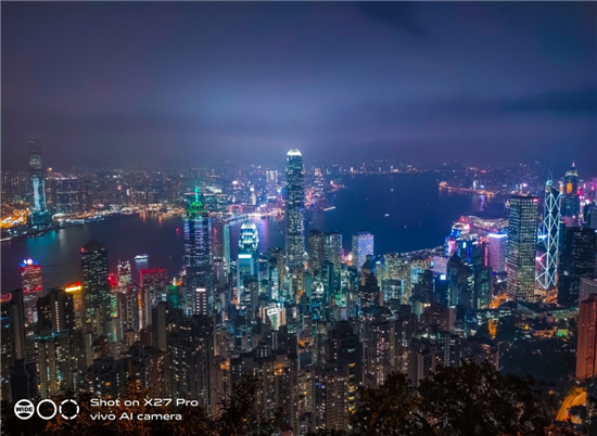 vivo X27 Pro超級夜景模式下的香港夜景