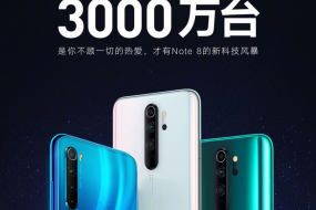 Redmi Note 8系列全球銷量突破3000萬(wàn)臺(tái) 全球爆款當(dāng)之無(wú)愧