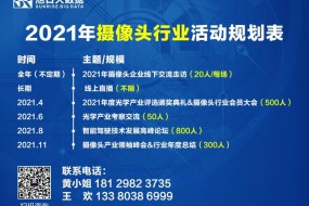 2021年全年攝像頭活動(dòng)預告表