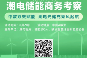 8-9月聯(lián)動(dòng)中歐，潮電智庫再起儲能風(fēng)暴